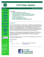 4-H Friday Update, April 28, 2017
