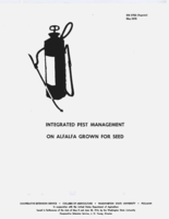 Integrated pest management on alfalfa grown for seed