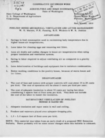 Poultry house mechanical ventilation and litter management