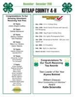Kitsap County 4-H Newsletter, November-December 2018