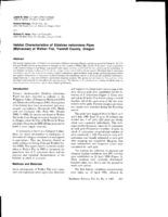 Habitat Characteristics of Sidalcea nelsoniana Piper (Malvaceae) at Walker Flat, Yamhill County, Oregon