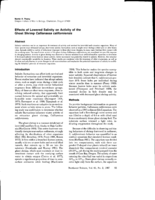 Effects of Lowered Salinity on Activity of the Ghost Shrimp Callianassa californiensis