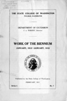 Work of the biennium, January 1913-1915