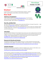 CloverGram, October 25, 2017