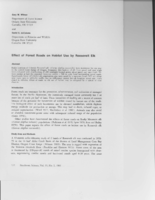 Effect of Forest Roads on Habitat Use by Roosevelt Elk