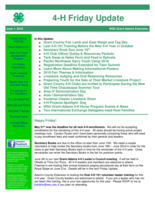 4-H Friday Update, June 1, 2018