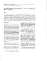 Use of similar habitat by cutthroat trout and brown trout in a regulated river during winter