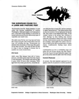 The European crane fly : a lawn and pasture pest.