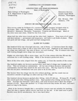 Survey on horizontal silos, 1954-1955