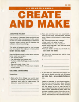 Create and make: 4-H member's guide