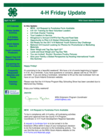 4-H Friday Update, April 14, 2017