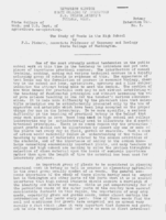 The study of weeds in the high school