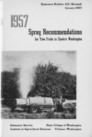 1957 Spray recommendations for tree fruits in eastern Washington
