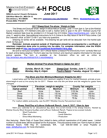 WSU Klickitat County Extension 4-H Focus, June 2017