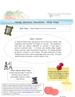 Family Nutrition: Body Image
