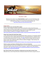 Solar Newsbriefs, December 5, 2019