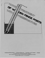 Home treatment of wooden fence posts with preservatives