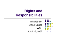 Rights and Responsibilities