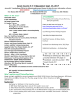 Lewis County 4-H E-Newsblast, September 2017