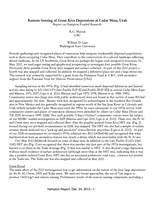 Remote sensing of Great Kiva depressions at Cedar Mesa, Utah; report on Hampton funded research