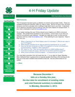 4-H Friday Update, November 22, 2013