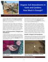 Organic soil amendments in yards and gardens: How much is enough?