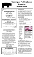 Washington Pork Producers Newsletter, Summer 2019