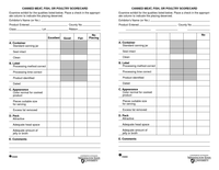 Canned Meat, Fish, or Poultry Scorecard