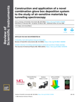 The Construction and Application of a Novel Glove-Box Deposition System to the Study of Air-Sensitive Materials by Tunneling Spectroscopy