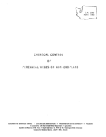 Chemical weed control in perennial weeds on non-cropland