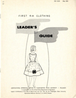 First 4-H clothing leader's guide
