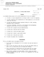 Washington 4-H saddle horse project