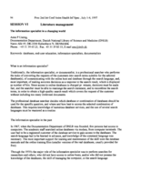 The information specialist in a changing world