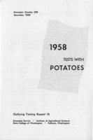 1958 tests with potatoes