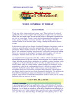 Western Washington Weed Control Guide: Weed Control in Wheat