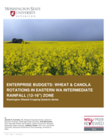 Enterprise budgets : wheat and canola rotations in eastern WA intermediate rainfall (12-16) zone