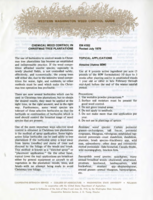 Chemical weed control in Christmas tree plantation