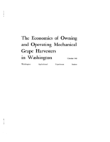 The economics of owning and operating mechanical grape harvesters in Washington