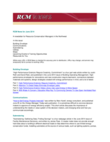 RCM News, June 2014