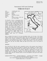 International 4-H youth exchange: This is Italy