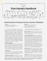 Combining swine housing units into a system of buildings