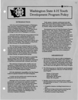 Washington state 4-H/youth development program policy