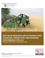 WSU Wilke Research and Extension Farm operation, production, and economic performance for 2014