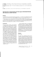 Age structure of Thuja plicata in the tree layer of old-growth stands near Vancouver, British Columbia