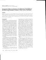 Petrographic Differences Between Two Sedimentary Rock Bodies of the Eocene-Age Manastash Formation, Kittitas County, Washington