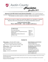WSU Asotin County Extension Newsletter, January-March 2019