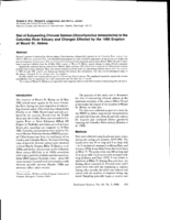 Diet of Subyearling Chinook Salmon (Oncorhynchus tshawytsctta) in the Columbia River Estuary and Changes Effected by the 1980 Eruption of Mount St. Helens
