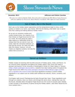 Shore Stewards News, Jefferson and Clallam Counties, WA, December 2013