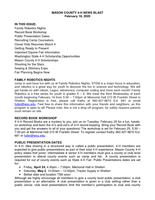 Mason County 4-H News Blast, February 18, 2020