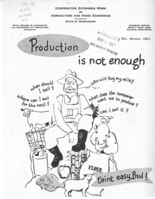 Production is not enough